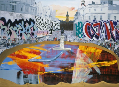 The Poll Tax Riots by Dexter Dalwood.