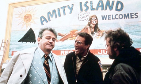 Murray Hamilton as the mayor of Amity, with Roy Scheider as police chief Brody and Richard Dreyfuss as Matt Hooper.