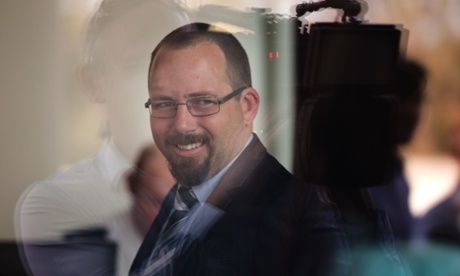 Ricky Muir arrives at the Senate on Wednesday.