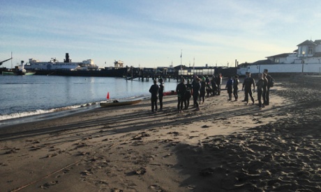 Safely landed in Aquatic Park in San Francisco