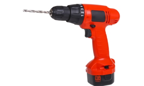 Cordless power drill tool. Kingfisher has been boosted by sales at Screwfix.