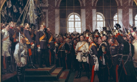 A painting depicting the moment King William I of Prussia became emperor of Germany in 1871