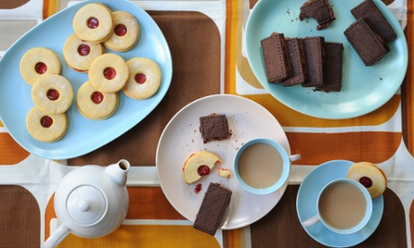 Fun to make at the weekend: old-school classic biscuits like jammie dodgers and bourbon creams.