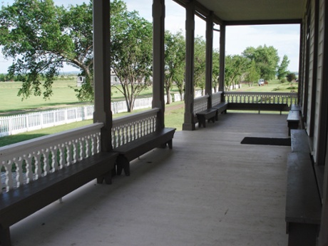 Custer's house in Fort Abraham Lincoln, North Dakota.