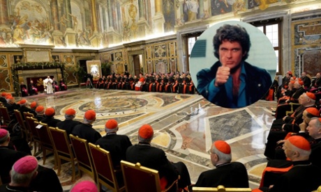 The Pope and his all-male panel!