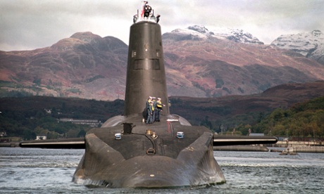 The Royal Navy's Trident-class nuclear submarine Vanguard