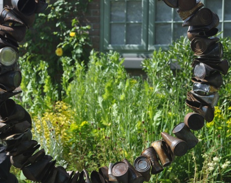 Sean Murray's tin can sculpture