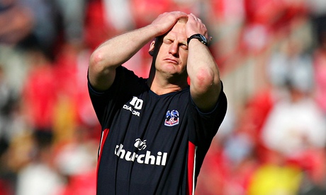 Crystal Palace manager Dowie reacts