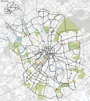 Moscow's cycle lane masterplan for 2020