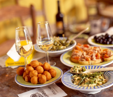 Tapas in Andalusia, Spain.