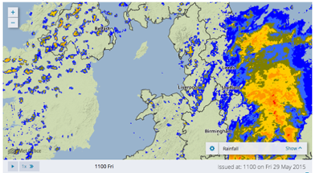 The latest rain radar