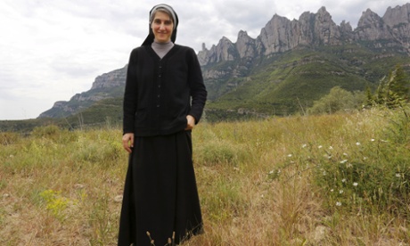 Teresa Forcades before voting in municipal elections in Marganell, near Barcelona.