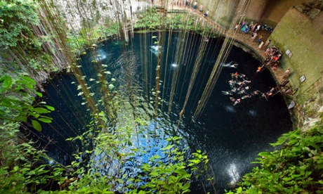Cenote Ik-Kil, Ik Kil, Merida, Yucatan, Mexico,