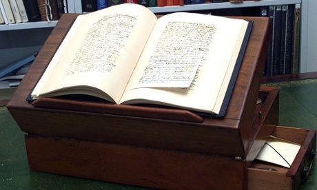 Jane Austen's writing desk, presented to the British Library by Joan Austen-Leigh, the great-granddaughter of Jane's nephew James.