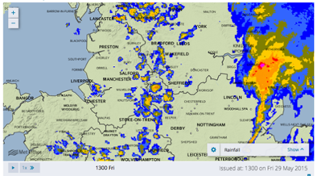 The latest rain radar