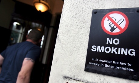 A customer enters a pub that is enforcing a no smoking on its premises in London. Hazel Cheeseman, policy director at Ash, said:  “Helping people to quit smoking is one of the most cost effective healthcare interventions and helps to save both lives and money.”