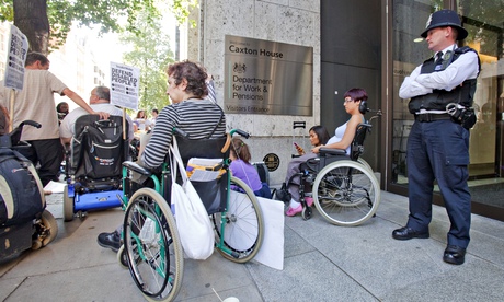 disabled people protest DWP