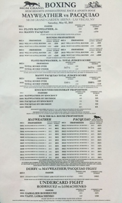 Mayweather-Pacquiao odds