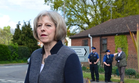 Theresa May in Hurst, a village in her Maidenhead constituency