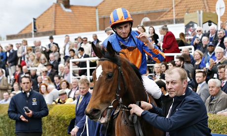 Ryan Moore after his 1,000 Guineas victory on Legatissimo