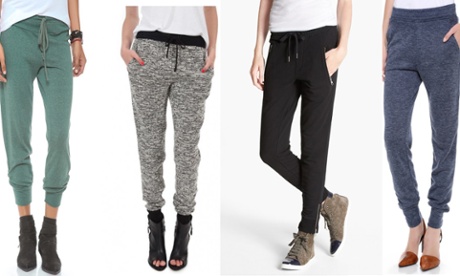 Sweatpants and heels