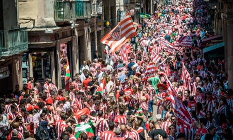 Athletic fans have taken over Barcelona.