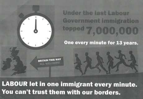 The back of a leaflet that former Ukip candidate Kim Rose says Royston Smith MP gave him to distribute.