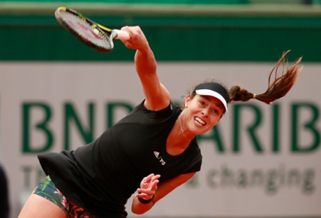 Ana Ivanovic serves
