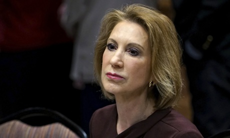 Carly Fiorina has underlined her political outsider status.