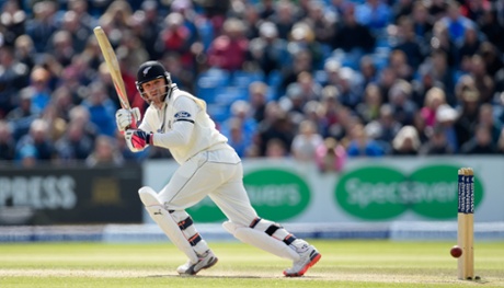 Brendon McCullum picks up some runs.