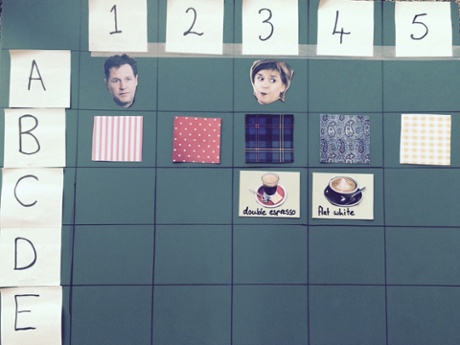 Nicola’s tartan house is 3B, which means Nick must live in the stripy house.