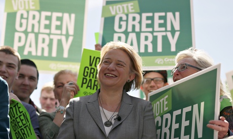 Green Party leader Natalie Bennett on the campaign trail. 'Greens have been clear that we would neve