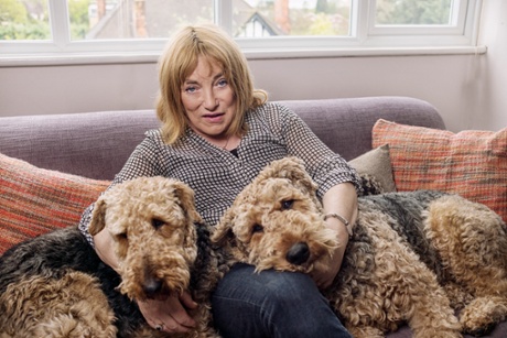 Kellie Maloney with her dogs Louis and Winnie.