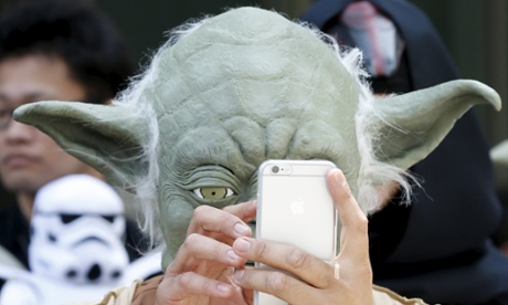 A cosplayer dressed up as 