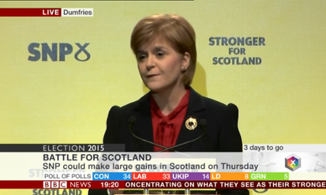 Nicola Sturgeon sepaks in Dumfries. 