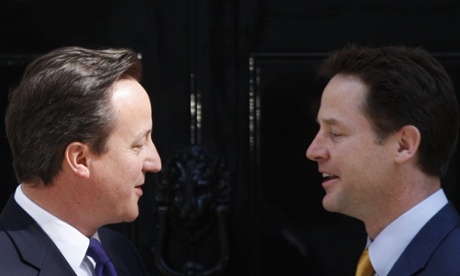 David Cameron and Nick Clegg in 2010. The Independent said the coalition had ‘governed competently’ despite leaving the UK ‘more indebted and less influential’.