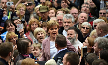 Nicola Sturgeon's Helicopter As She Flies To The Isle Of Skye