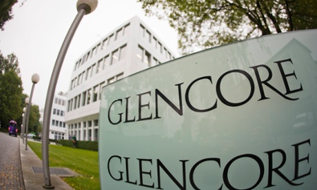 Glencore slips as production figures disappoint.