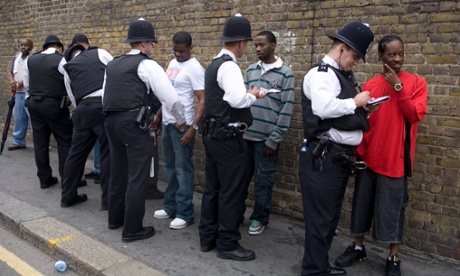 Police stop and search black young people at the Nottinghill carnival