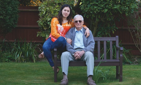 Caroline Welling, 22 with her dad, Peter, who was 60 when she was born.