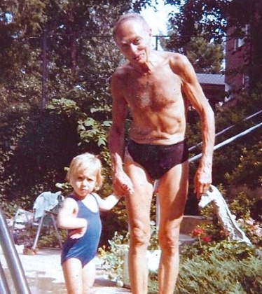 Livia Kent with her dad, Charles.