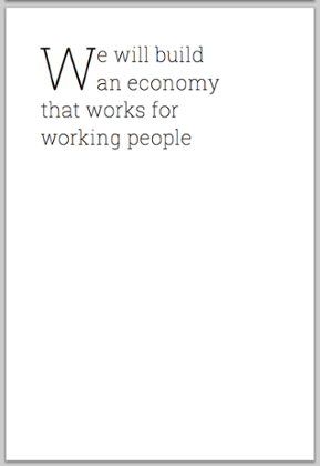 Page 8 of Labour's manifesto, showing a blank page
