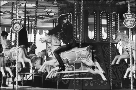 Chrissie Hynde on a Carousel