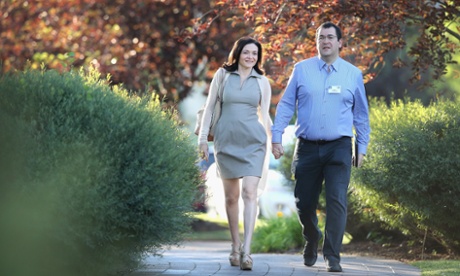Dave Goldberg and Sheryl Sandberg in July 2014.