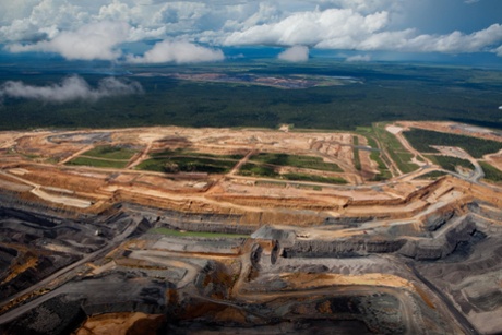 Coal development in the Bowen Basin just east of the Galilee Basin. The area is under threat from coal mining and in particular the loss of the Bimblebox nature reserve - home to the endangered Black-Throated Finch. Aerials show the existing coal developments in the area contrasted with the natural beauty.