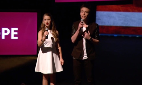 Huckabee's warmup act.