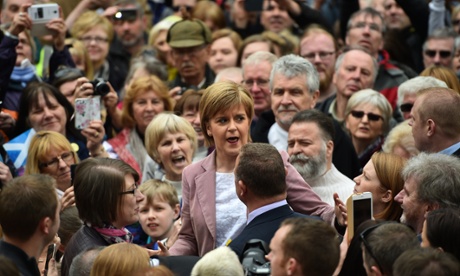 Scottish National party leader Nicola Sturgeon.