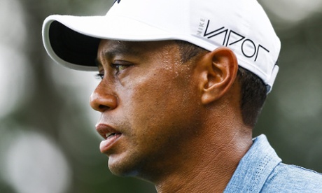 Tiger Woods walks off the 10th tee during practice for The Players' Championship at TPC Sawgrass.