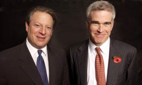Al Gore and business partner David Blood in 2004.