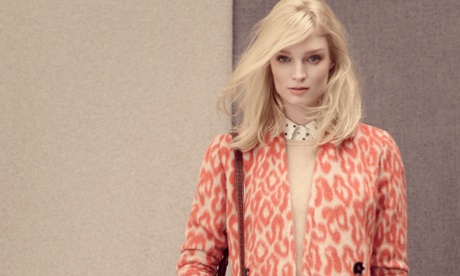 M&S's coral and cream leopard print coat